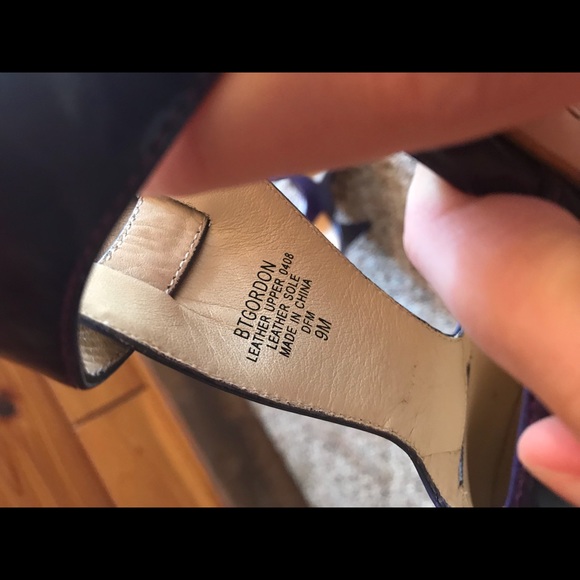 Boutique 9, Purple Leather Heels, Size 9 - Picture 7 of 7